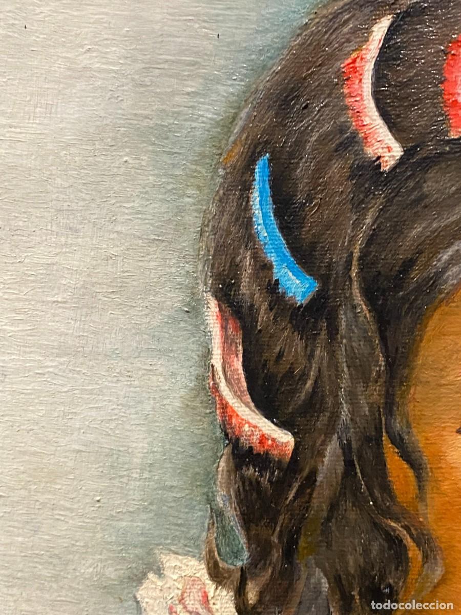 Arte: RETRATO DE GITANILLA CON MANTON - Foto 11