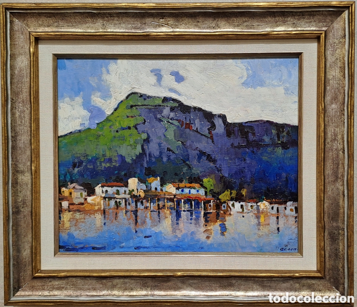 Arte: Ferran Arasa (1905 - 1992) &oacute;leo sobre tabla - Foto 1
