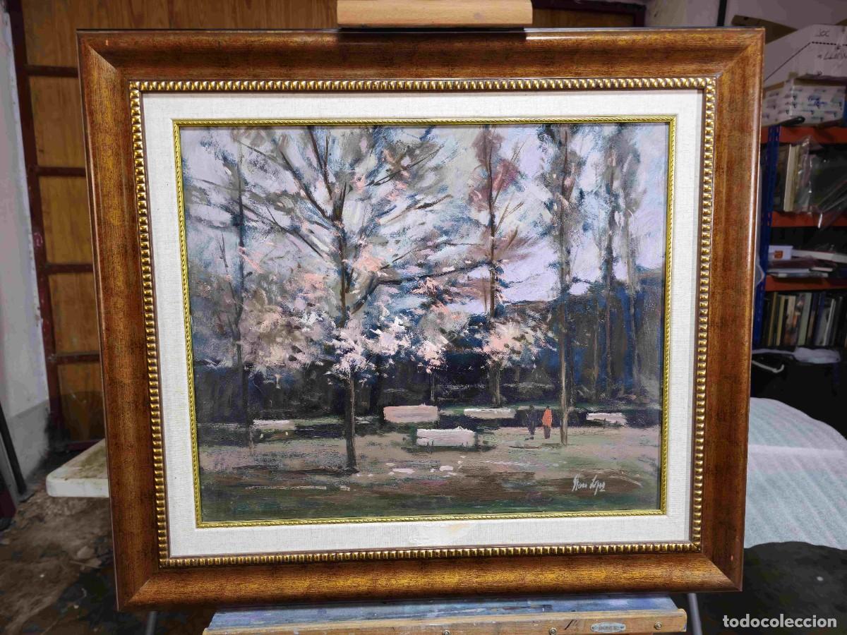 Arte: STEVEN LOPEZ QUADRO OLEO PARQUE DE OLOT - Foto 1
