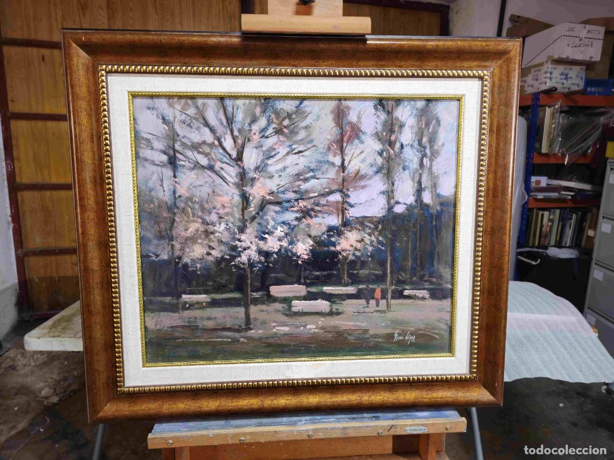 Arte: STEVEN LOPEZ QUADRO OLEO PARQUE DE OLOT - Foto 3