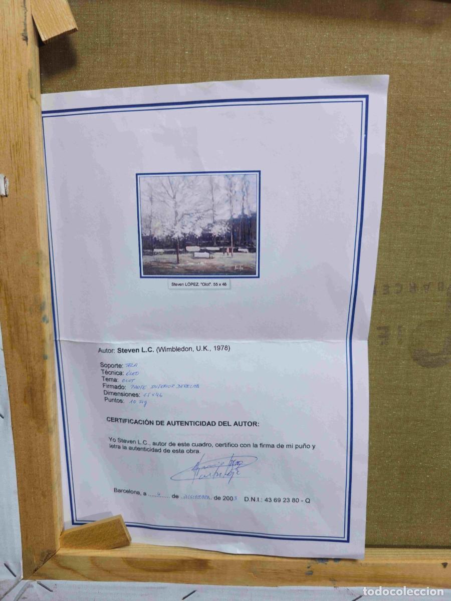 Arte: STEVEN LOPEZ QUADRO OLEO PARQUE DE OLOT - Foto 14