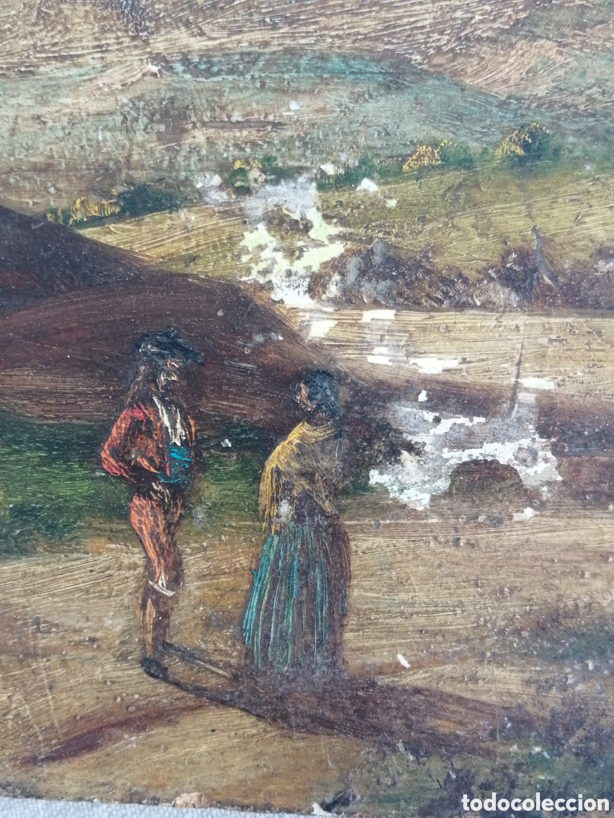 Arte: &Oacute;leo sobre tabla. An&oacute;nimo - Foto 3
