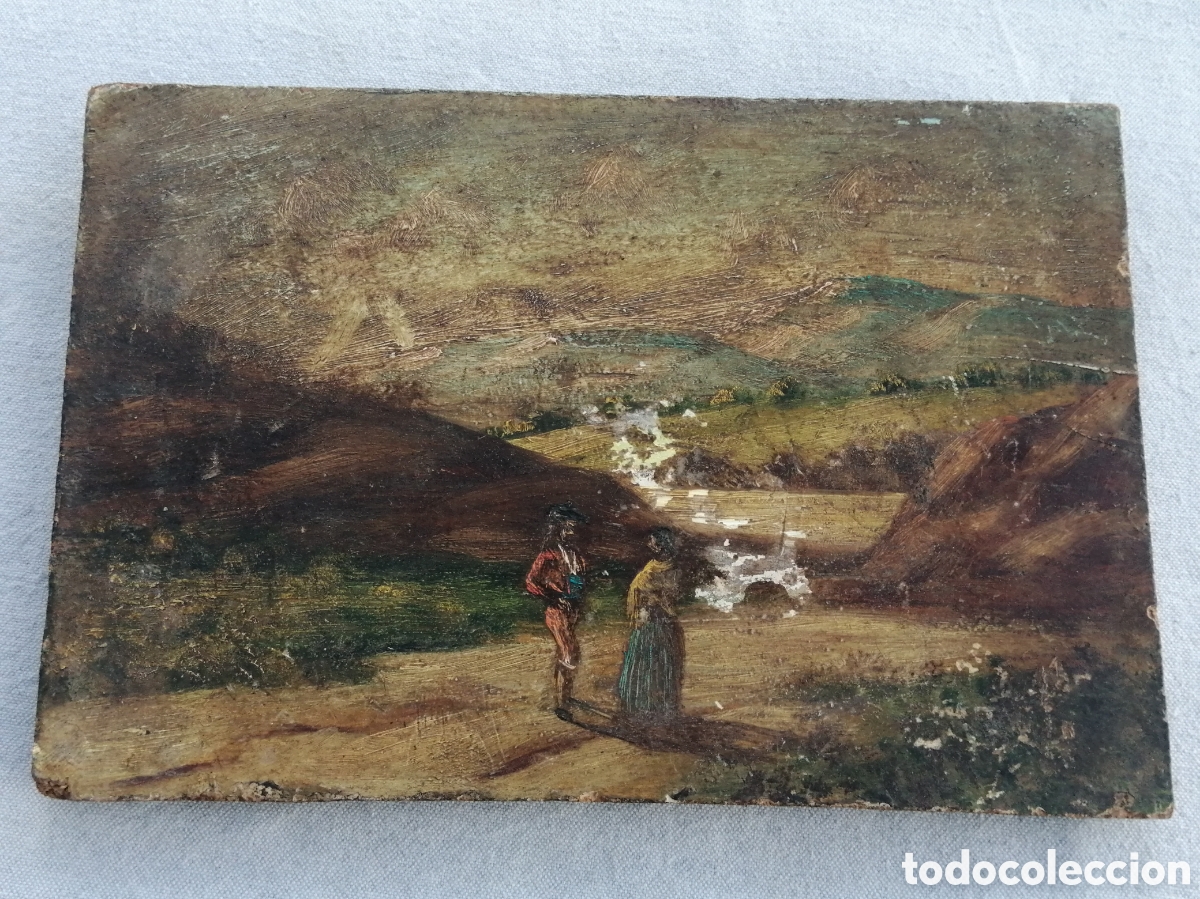 Arte: &Oacute;leo sobre tabla. An&oacute;nimo - Foto 1