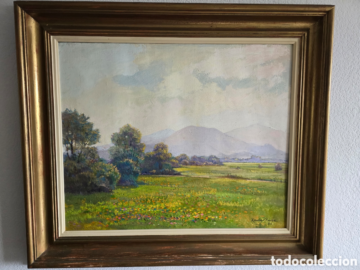 Arte: &Oacute;leo sobre lienzo de Xavier Pousa 1984 - Foto 1