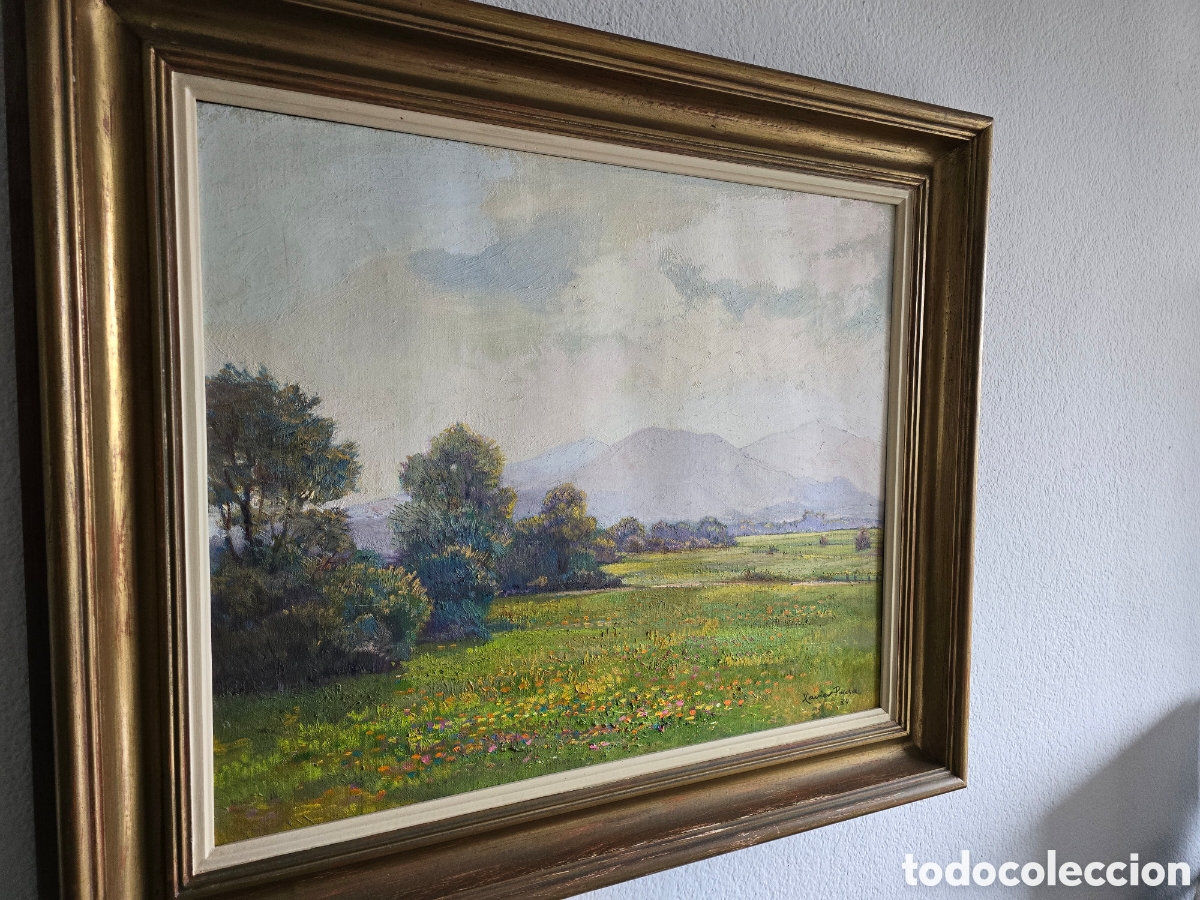 Arte: &Oacute;leo sobre lienzo de Xavier Pousa 1984 - Foto 5