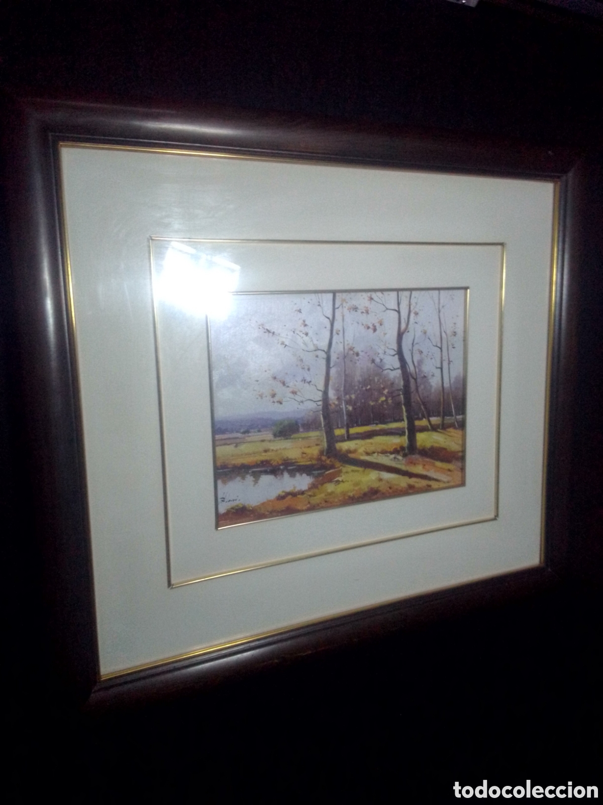 Arte: Cuadro al &oacute;leo en madera firmado. - Foto 2