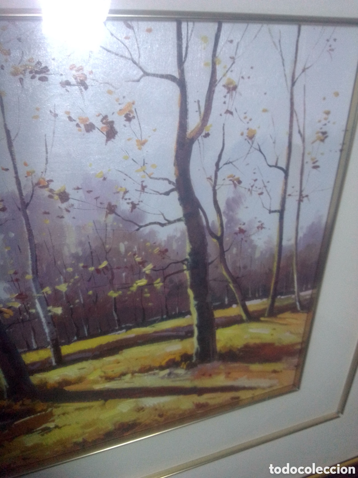 Arte: Cuadro al &oacute;leo en madera firmado. - Foto 7