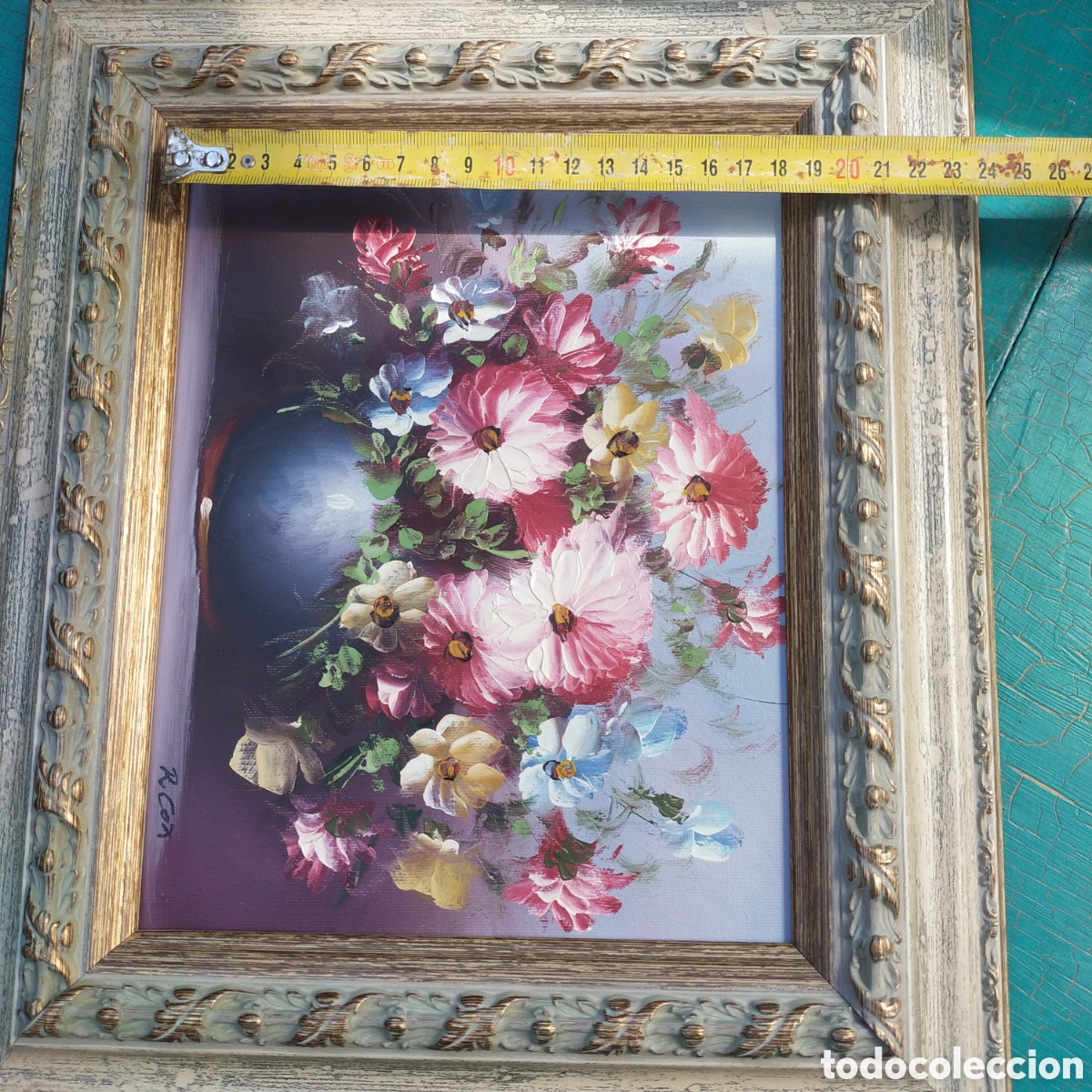 Arte: Bodeg&oacute;n floral cuadro de Robert Cox - Foto 8