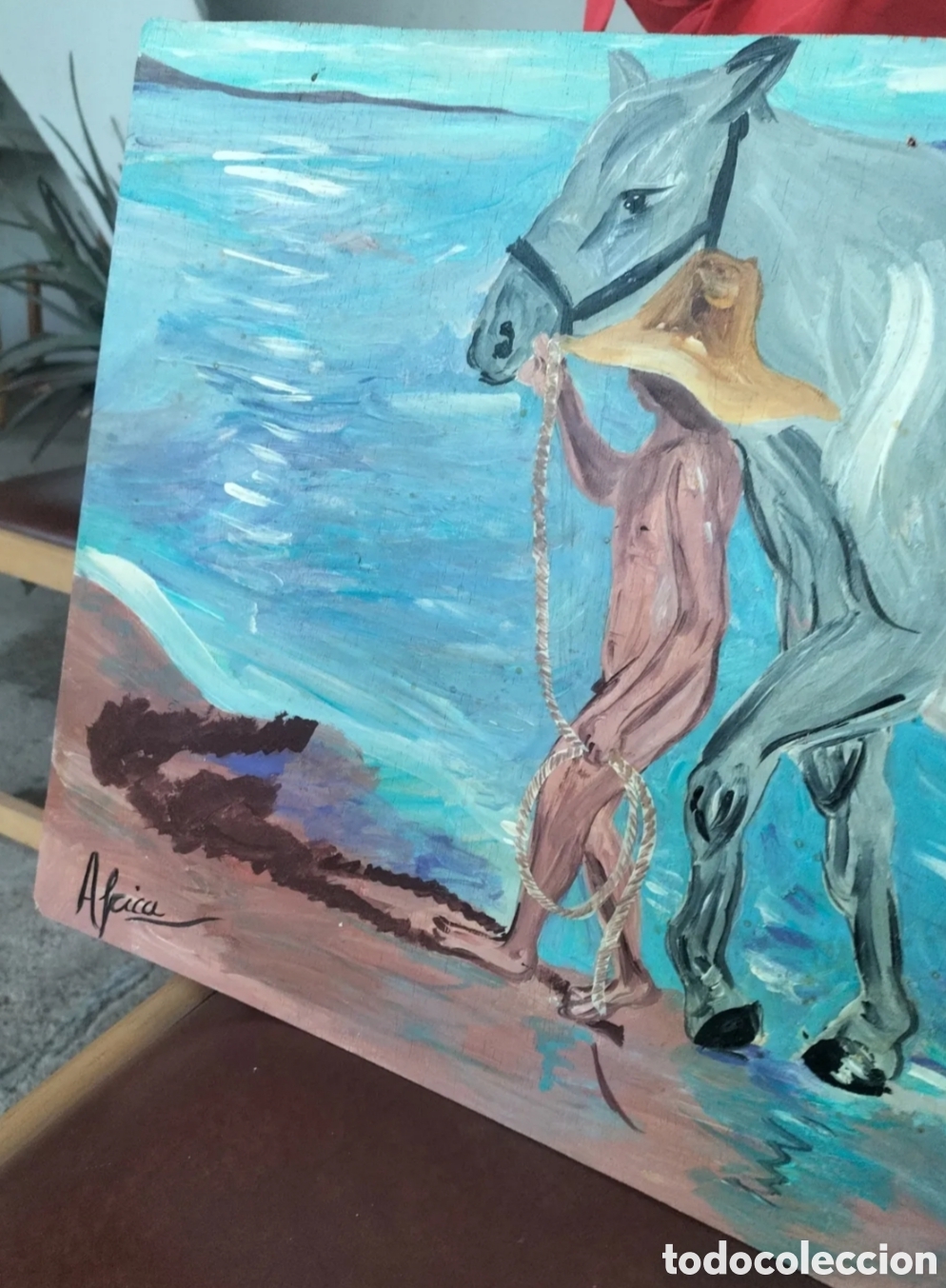 Arte: Cuadro pintado al &oacute;leo. - Foto 6