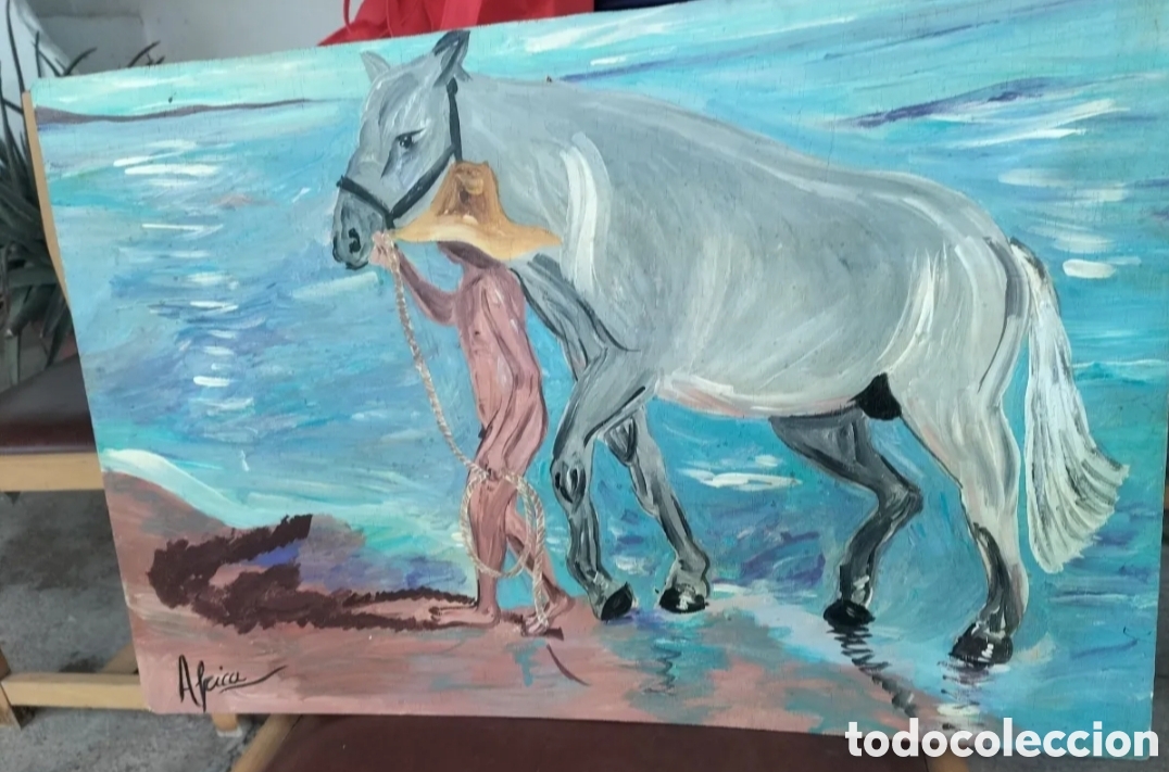 Arte: Cuadro pintado al &oacute;leo. - Foto 7