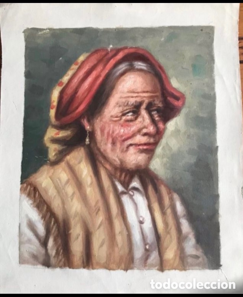 Arte: Pareja de Lienzos al oleo &ldquo;Abuelas&rdquo; - Foto 7