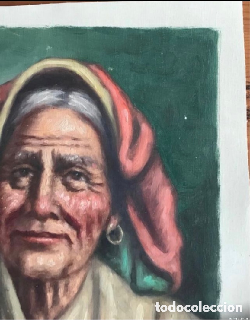 Arte: Pareja de Lienzos al oleo &ldquo;Abuelas&rdquo; - Foto 11