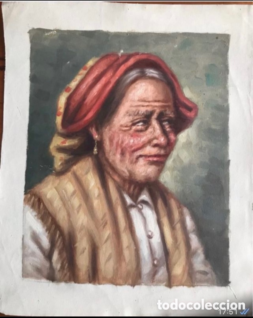 Arte: Pareja de Lienzos al oleo &ldquo;Abuelas&rdquo; - Foto 12
