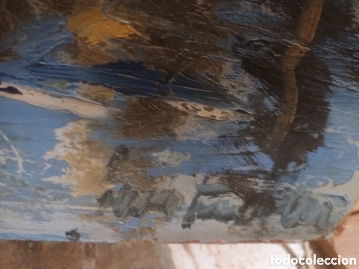 Arte: Paisaje rural sobre tablex - Foto 3