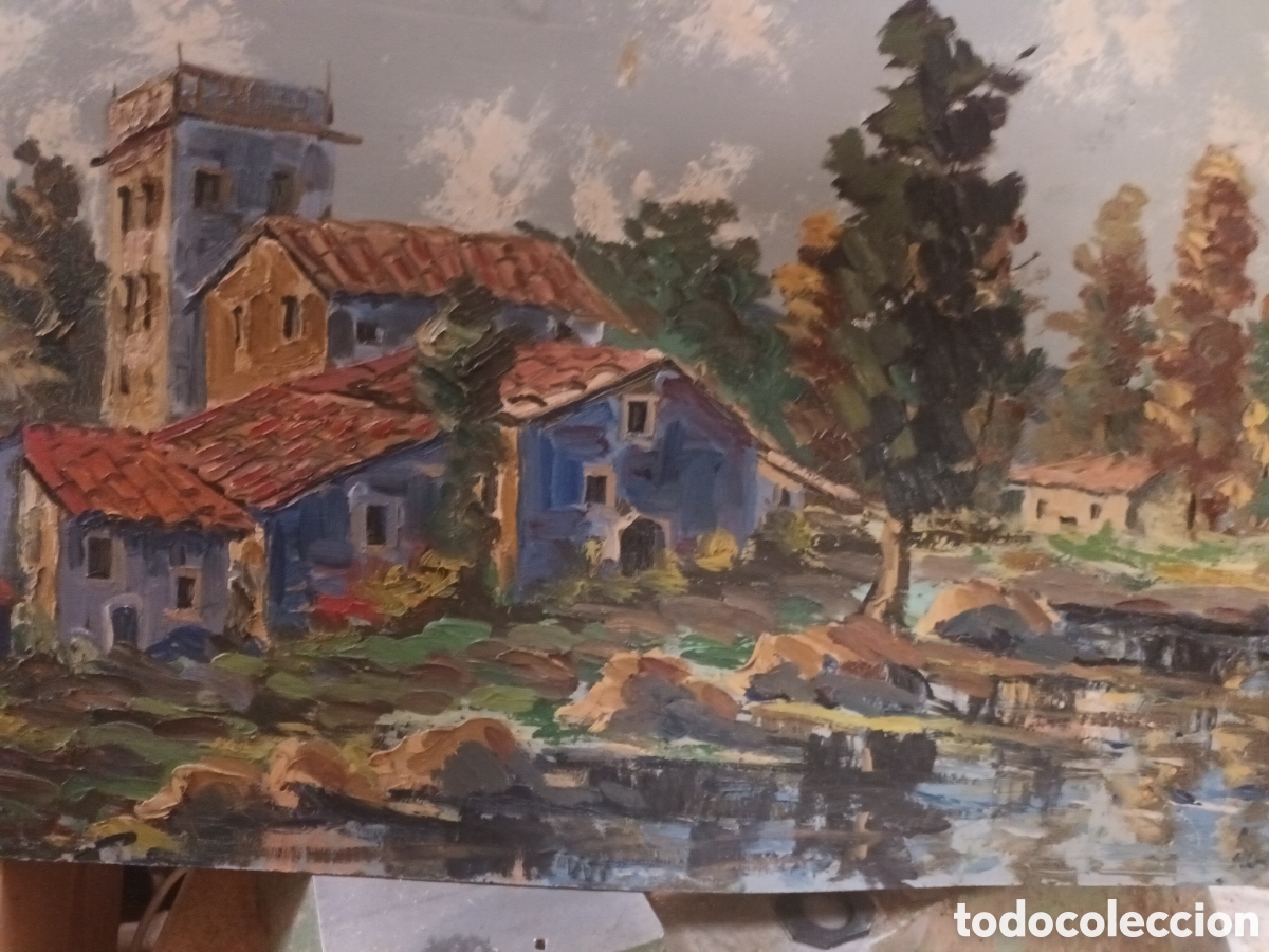 Arte: Paisaje rural sobre tablex - Foto 4