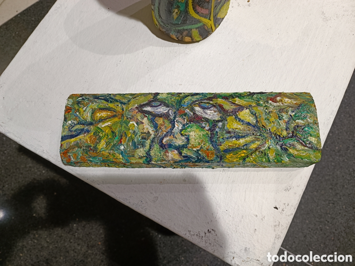 Arte: CONJUNTO DE 2 MADERAS PINTADAS AL OLEO - Foto 4