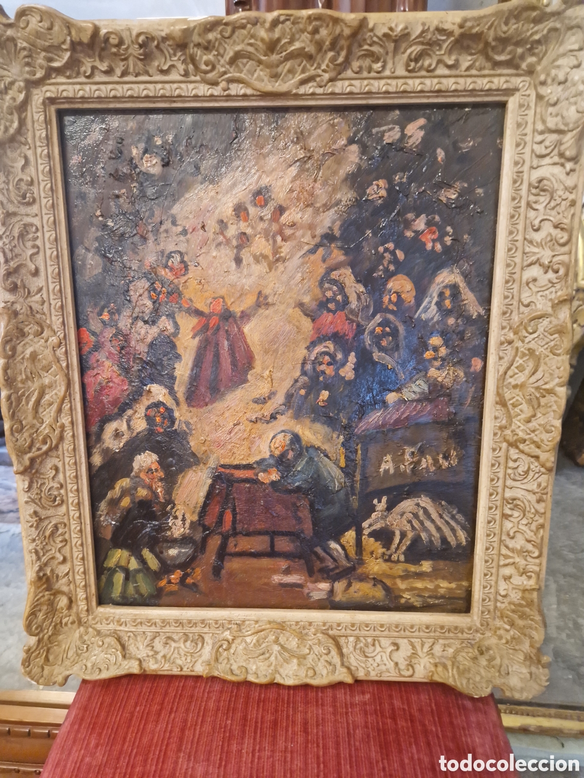 Arte: Cuadro oleo de 1996 del pintor Antonio Pan - Foto 1