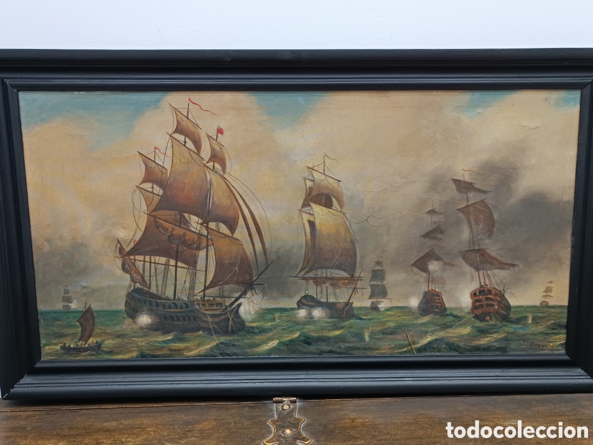 Arte: Cuadro antiguo firmado - Foto 3
