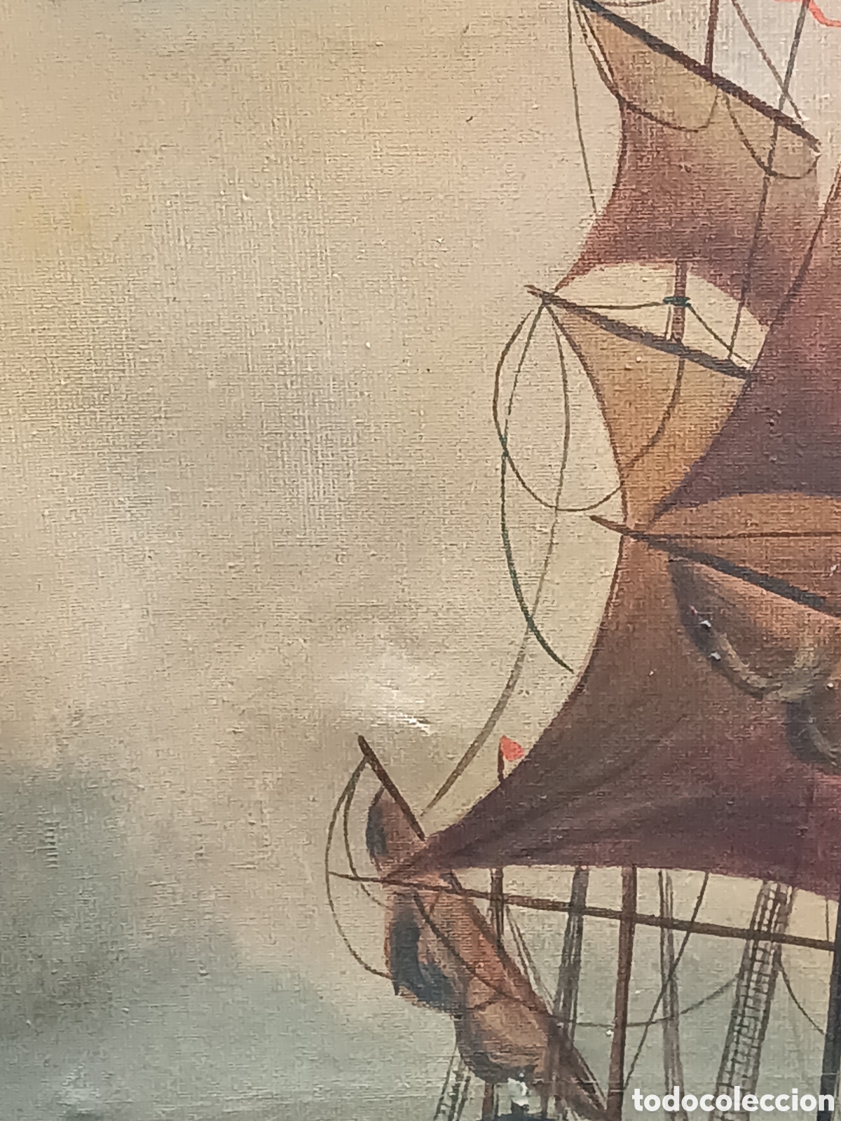 Arte: Cuadro antiguo firmado - Foto 4