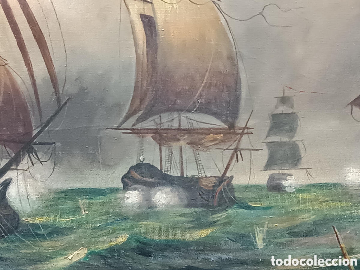 Arte: Cuadro antiguo firmado - Foto 5