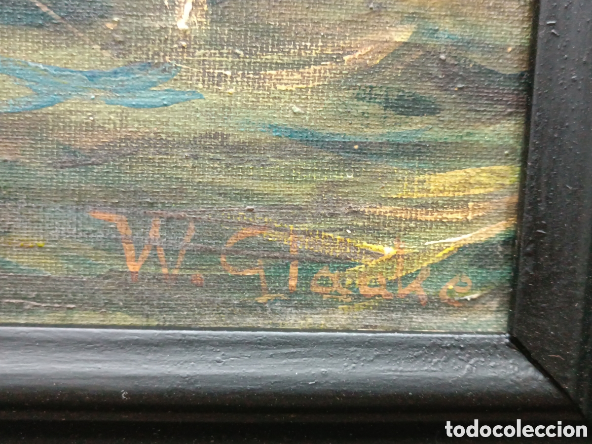 Arte: Cuadro antiguo firmado - Foto 8