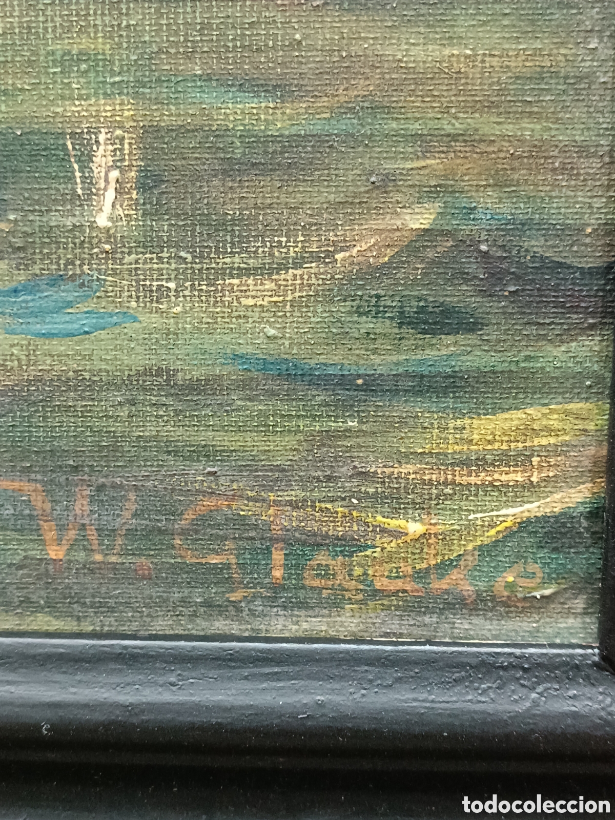 Arte: Cuadro antiguo firmado - Foto 9
