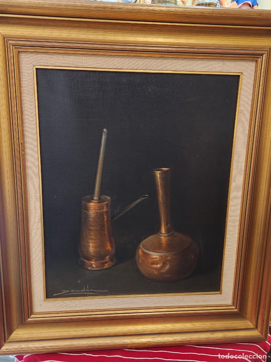 Arte: &Oacute;leo hiperrealista Bodeg&oacute;n Daud&eacute;n. Cobres - Foto 2