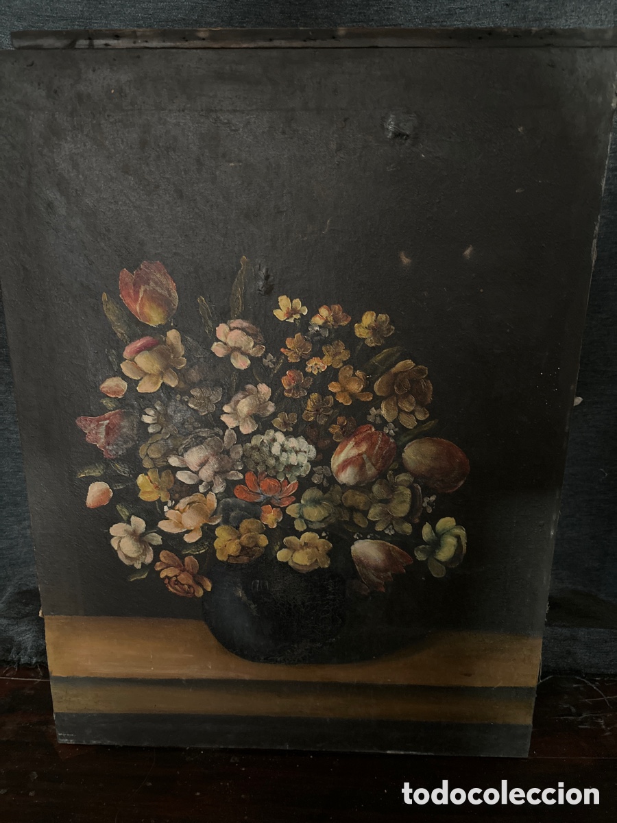 Arte: Bodeg&oacute;n, jarr&oacute;n con flores - Foto 1