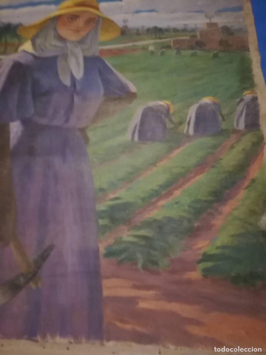 Arte: 2 Lienzos al &oacute;leo. P. Ysla 1945 - Foto 7