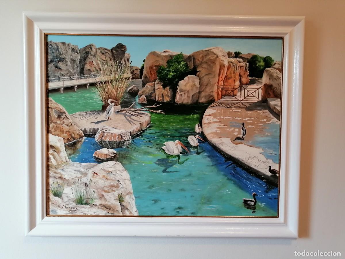 Arte: &rdquo;El Estanque de los Pelicanos&rdquo; Oc&eacute;anografic Valencia.