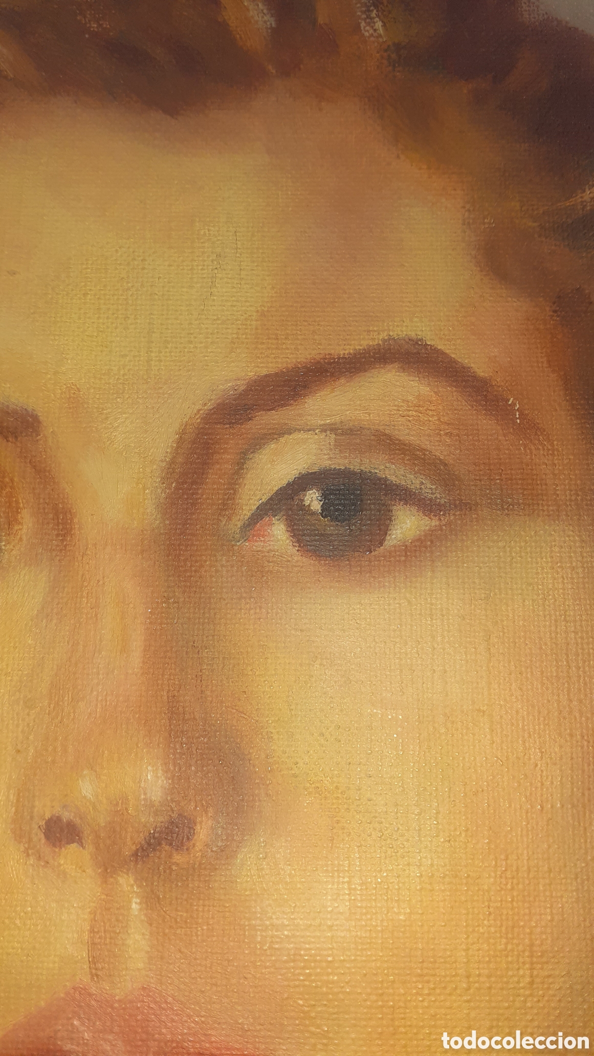 Arte: oleo sobre lienzo de retrato de mujer. - Foto 5