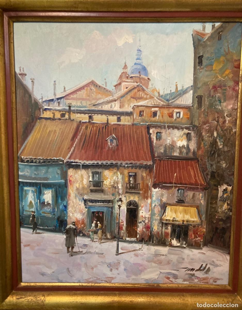 Arte: El Rastro de Madrid. Firmado. - Foto 3
