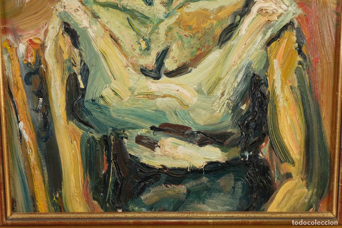 Arte: &Oacute;leo sobre lienzo Retrato mujer - Foto 5