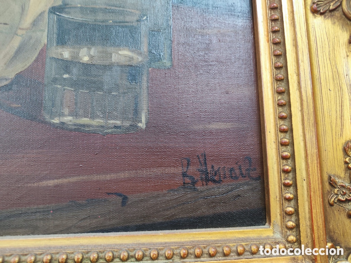 Arte: Cuadro bodeg&oacute;n antiguo - Foto 2