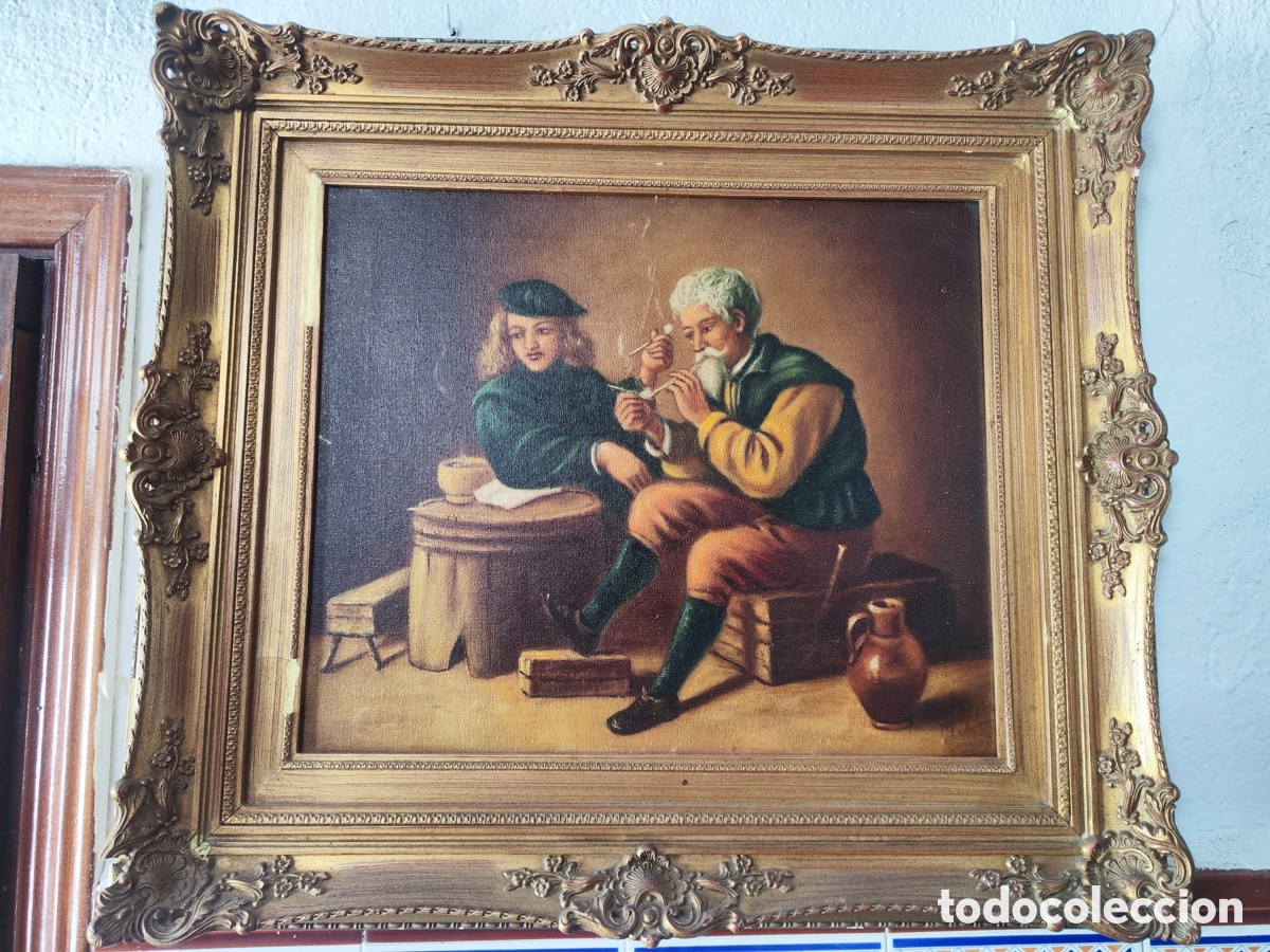 Arte: Cuadro siglo pasado franc&eacute;s - Foto 1
