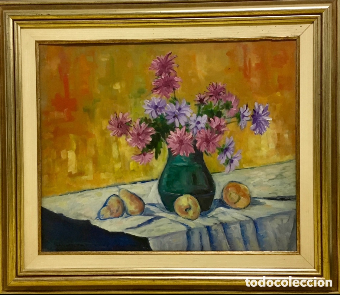 Arte: CABALLERO, L. &ldquo;Bodeg&oacute;n&rdquo;. Oleo sobre lienzo. - Foto 1