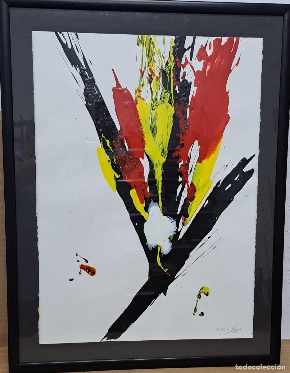 Arte: &Oacute;leo sobre papel, a&ntilde;o 1992 - Foto 1