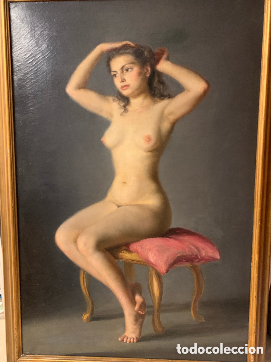 Arte: Modelo sentada Desnuda - Foto 5
