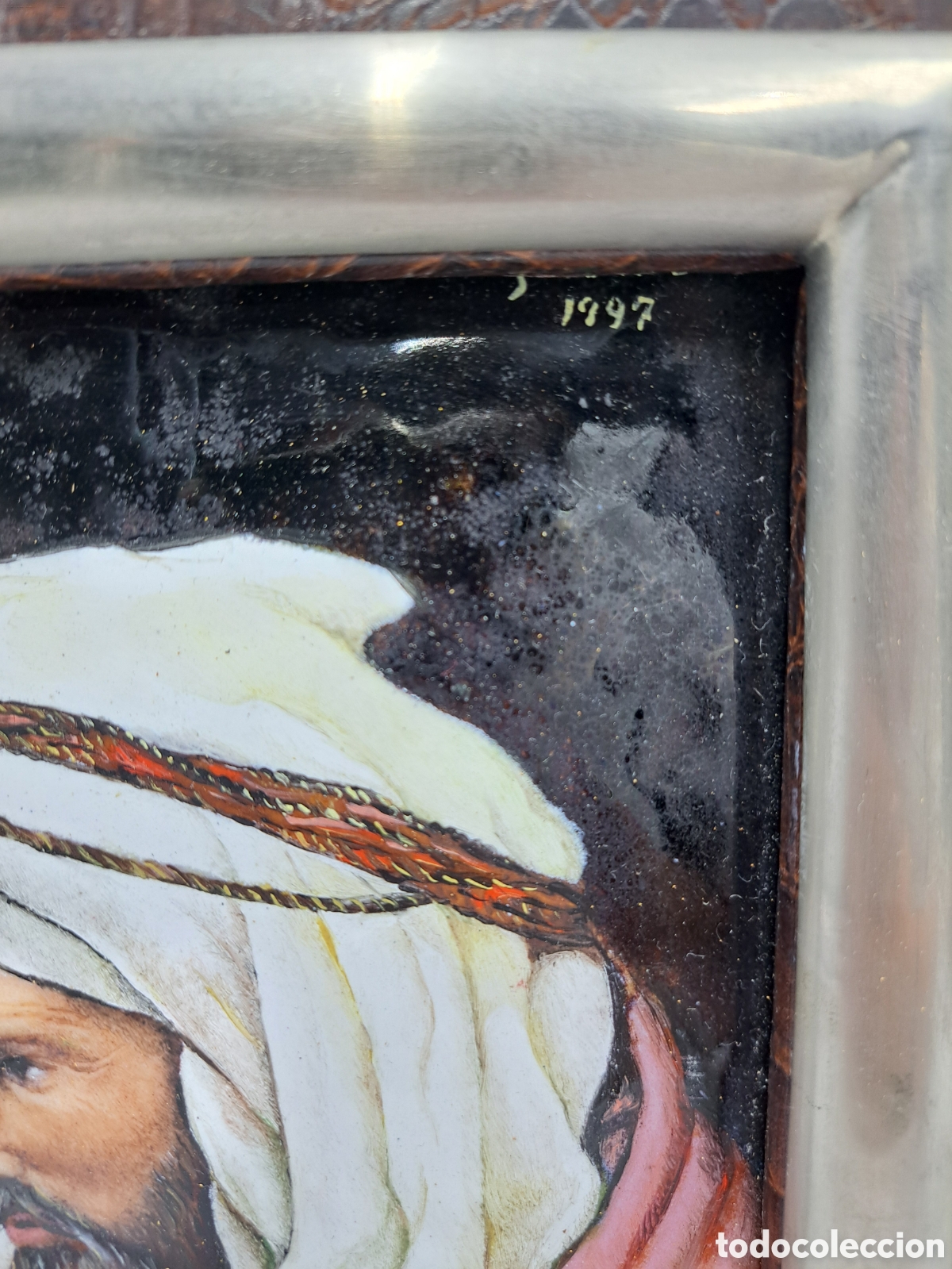 Arte: Pareja de esmaltes de bustos arabes - Foto 9