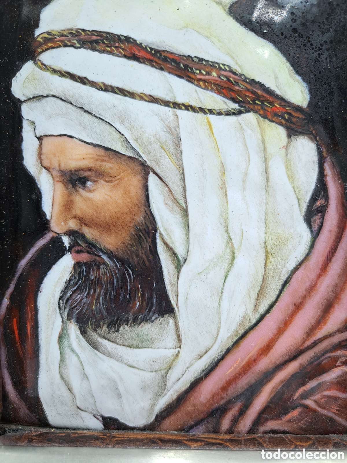 Arte: Pareja de esmaltes de bustos arabes - Foto 10