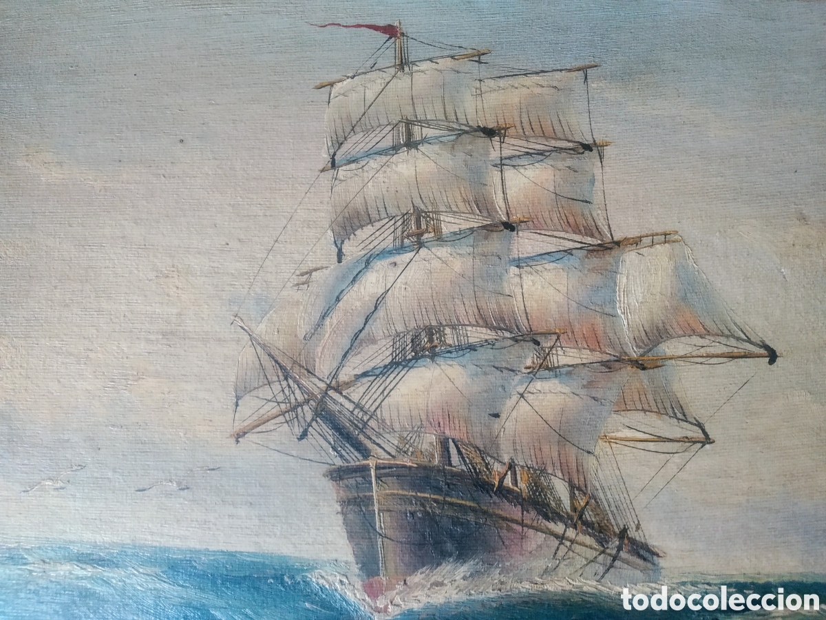 Arte: ANTIGUA MARINA AL OLEO - Foto 2