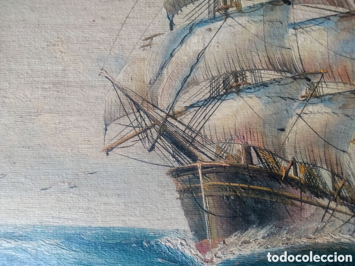Arte: ANTIGUA MARINA AL OLEO - Foto 3
