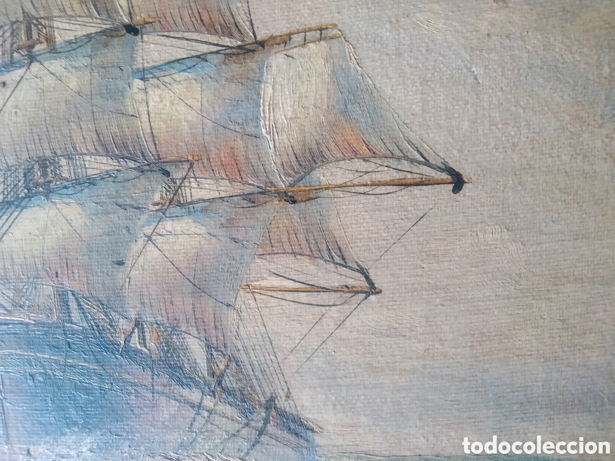 Arte: ANTIGUA MARINA AL OLEO - Foto 1