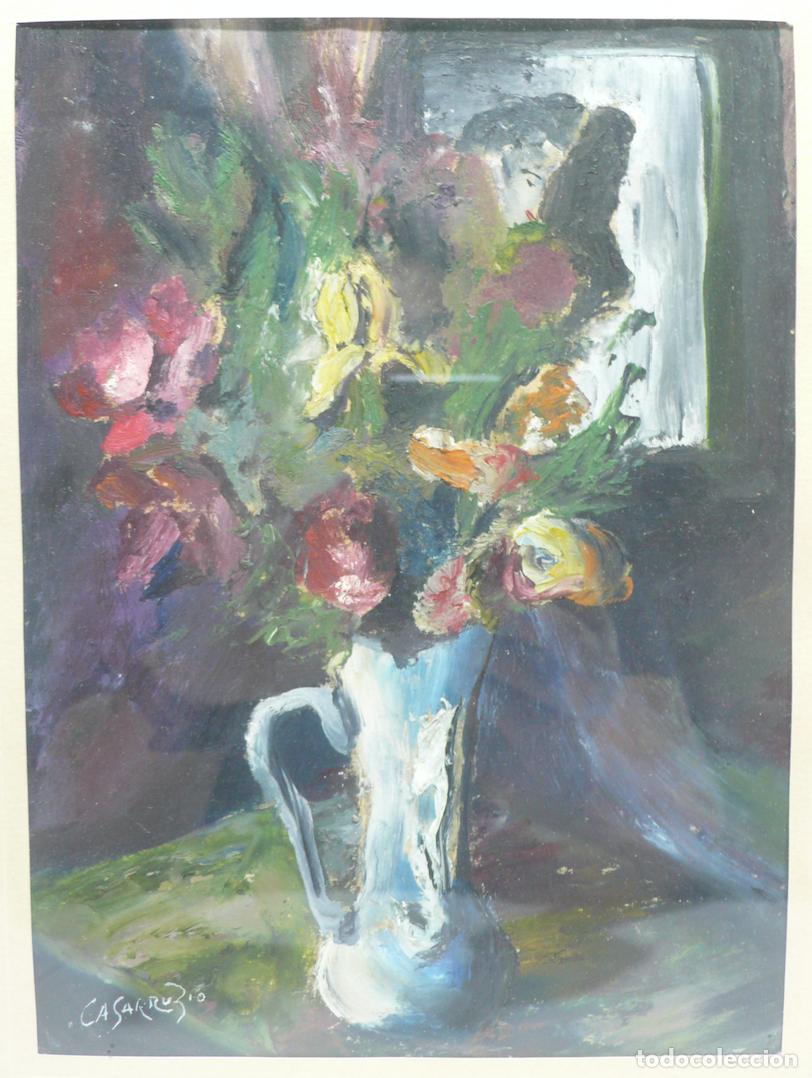 Arte: PINTURA BODEGON DE FLORES - Foto 2