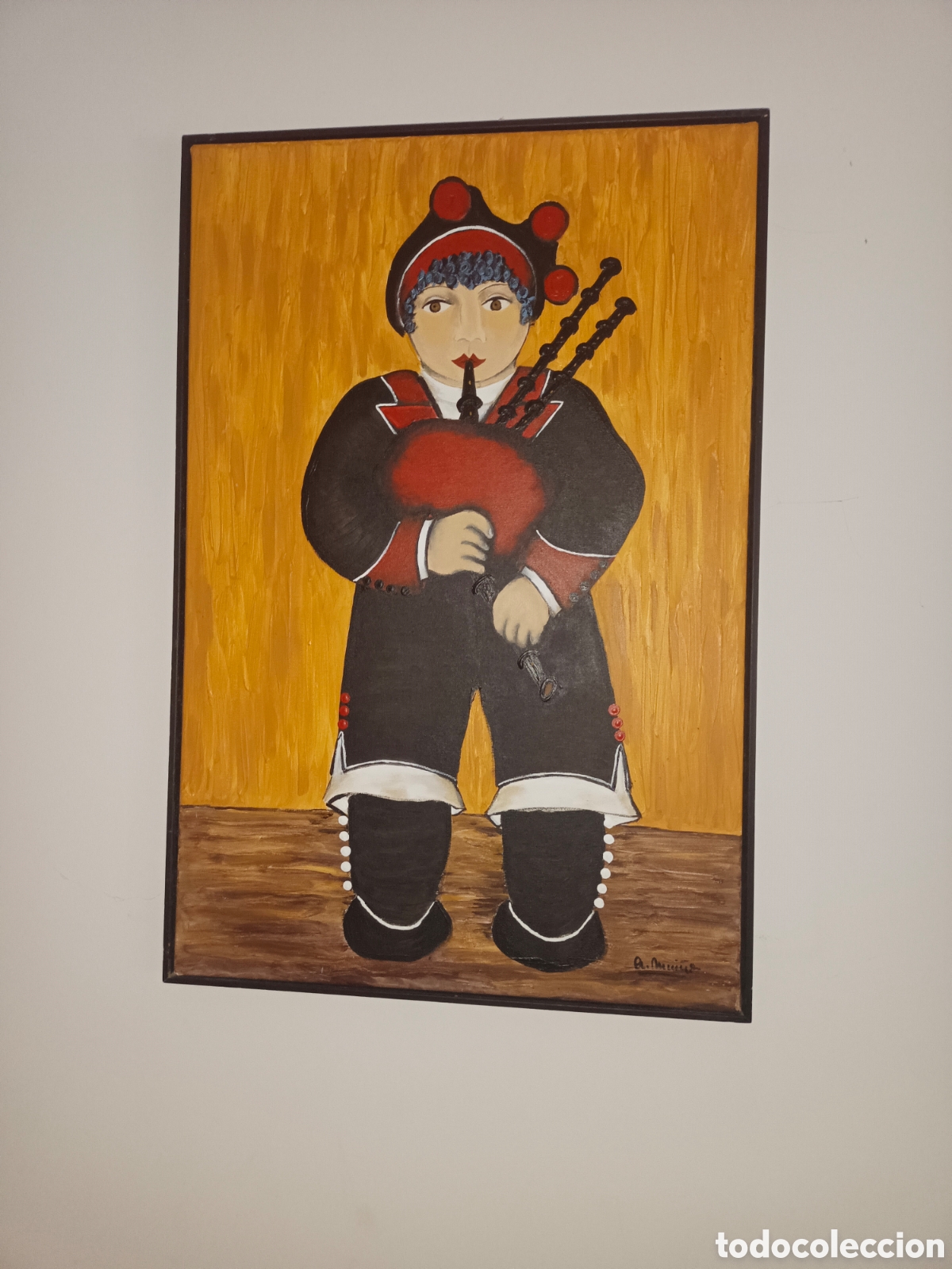 Arte: Gaiteiro, acr&iacute;lico sobre lienzo - Foto 1