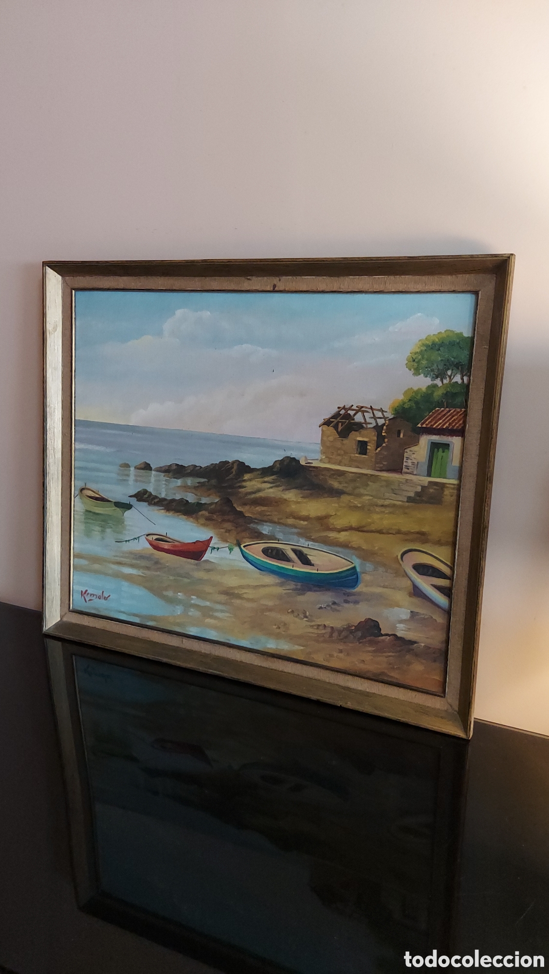 Arte: &Oacute;leo sobre tablex circa 1960 - Foto 6