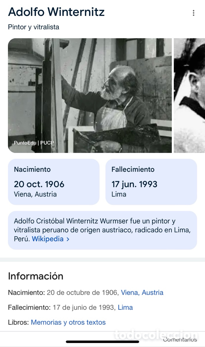 Arte: Personaje Adolfo. Winternitz Viena 1906 - Foto 4