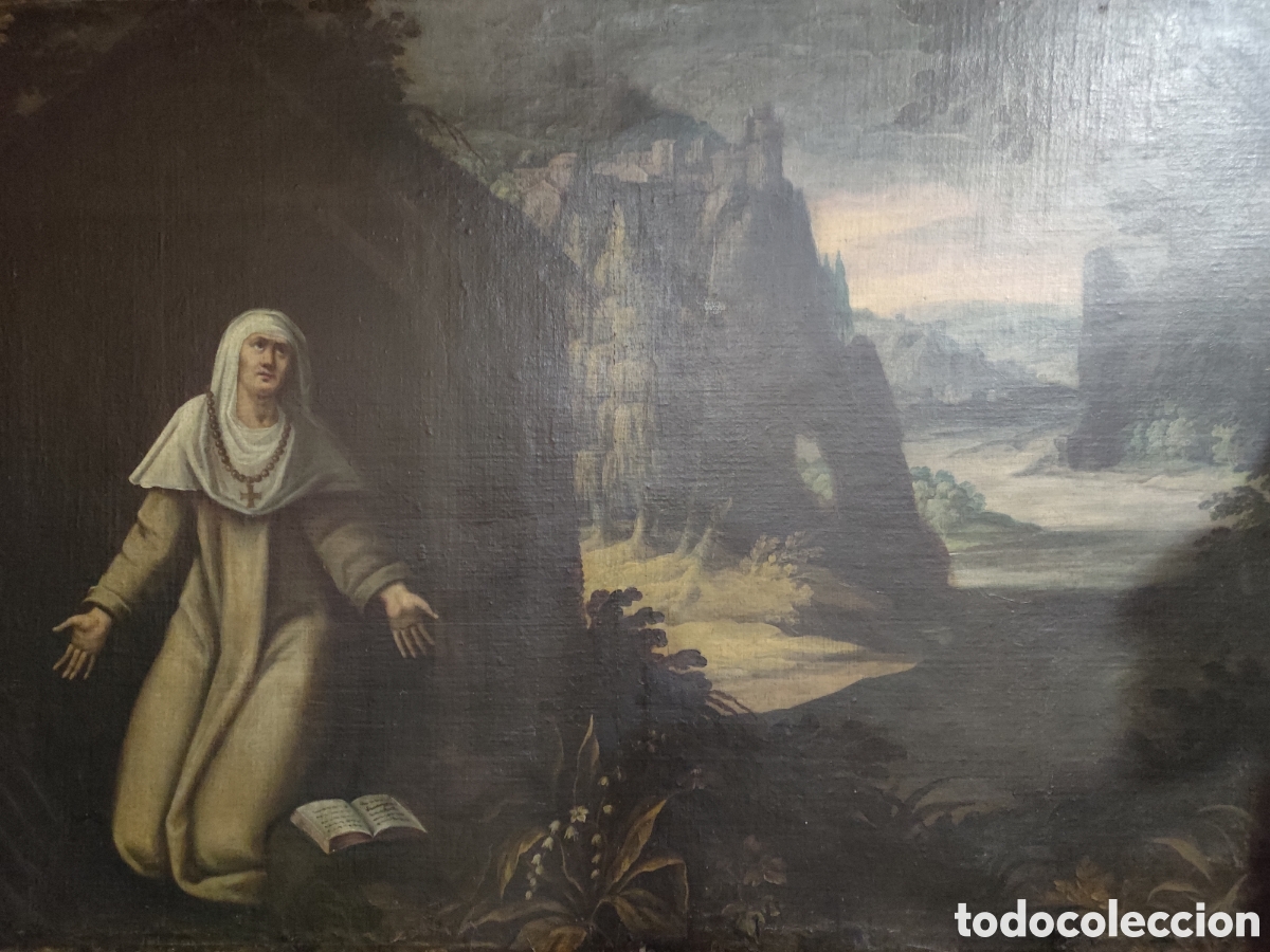 Arte: Santa orando siglo XVII - Foto 2