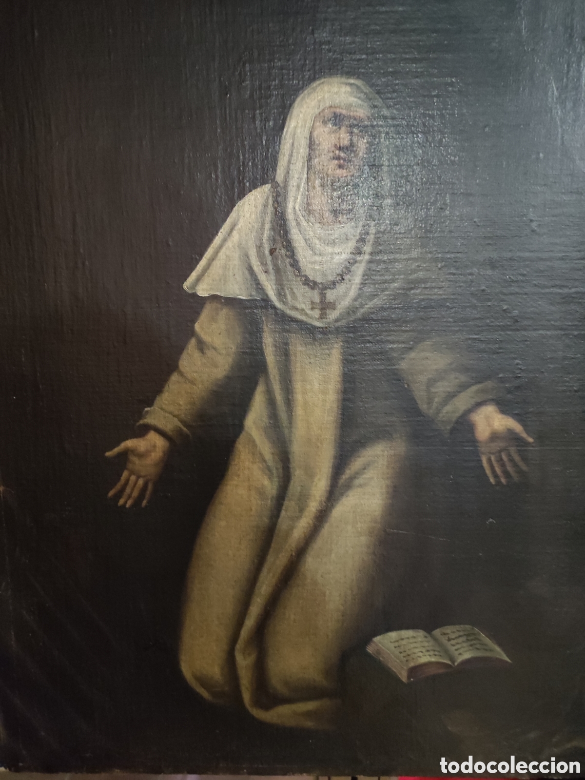 Arte: Santa orando siglo XVII - Foto 3
