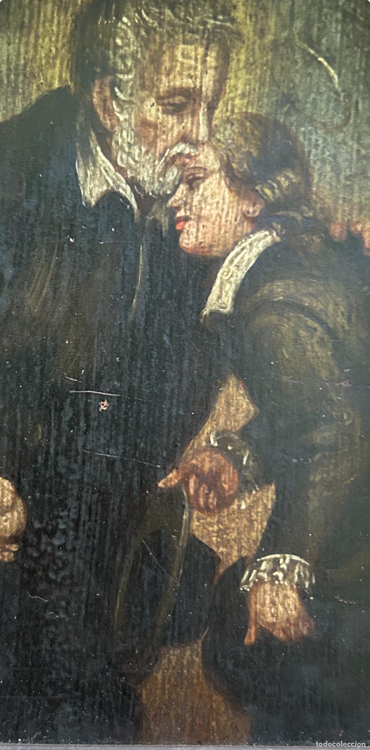 Arte: &Oacute;LEO SOBRE TABLA SIGLO XVIII - Foto 3